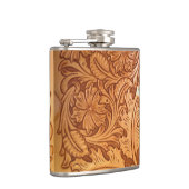 Western leder met de Zuidwest-stijl uit het bijten Heupfles (Rechts)