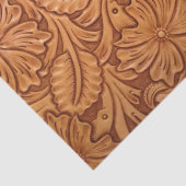 Western leder met de Zuidwest-stijl uit het bijten Tissuepapier (Detail)