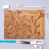 Western leder met de Zuidwest-stijl uit het bijten Tissuepapier (Craft)