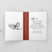 Western Lederen Zilver Vaderdag Custom Foto Kaart (Binnen)