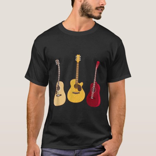 Western Legend Rock And Roll Music Guitar T-shirt (Voorkant)