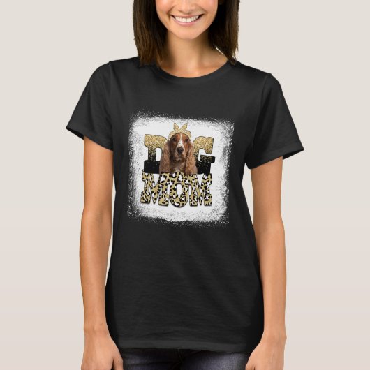 Western leopard English Springer Spaniel Ma Mothe T-shirt (Voorkant)