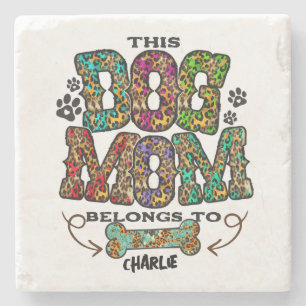 Western leopard Patch Pattern Dog Mam Bone Pet Stenen Onderzetter