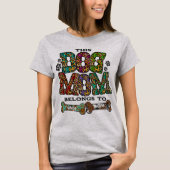 Western leopard Patch Pattern Dog Mam Bone Pet T-shirt (Voorkant)