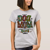 Western leopard Patch Pattern Dog Mam Bone Pet T-shirt (Voorkant)