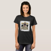 Western Leopard Pug Mom Moederdag T-shirt (Voorkant volledig)