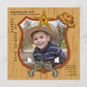 Western Lijst Fotouitnodiging Kaart