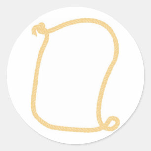 Western Lijst Ronde Sticker