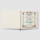 Western "Little Wrangler" Foil Baby Shower Gastenboek (Volledig)