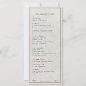 Western Longhorn bruiloft programma (Achterkant)