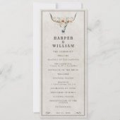 Western Longhorn bruiloft programma (Voorkant)