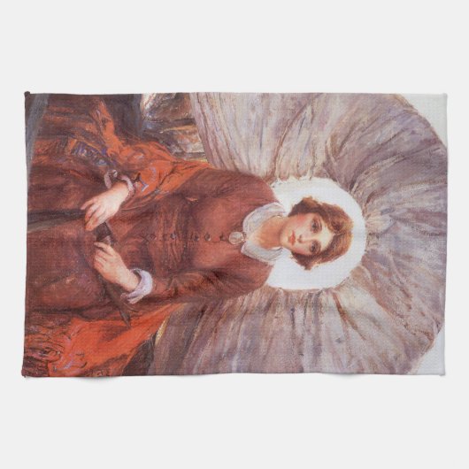 Western, Madonna van de Prairie door Koerner Theedoek (Horizontaal)