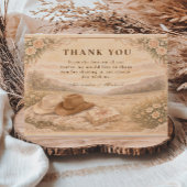 Western Meadow Keepsake Wedding Bedankkaart