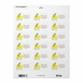 Western Meadowlark Return-adres Nebraska Etiket (Full Sheet)