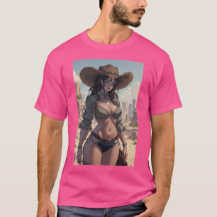 Western meisje actief t-shirt