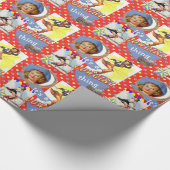 Western  meisje met Lasso Gift Wrap Cadeaupapier (Hoek)