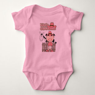 Western meisje met paardenShirt Romper