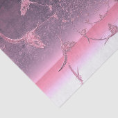 Western meisje Metallic Paars Roze Koe Tissuepapier (Detail)