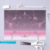 Western meisje Metallic Paars Roze Koe Tissuepapier (Craft)