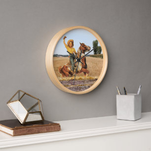 Western meisje op paarden