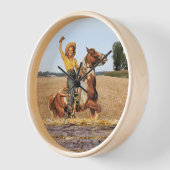  Western meisje op paarden (Hoek)