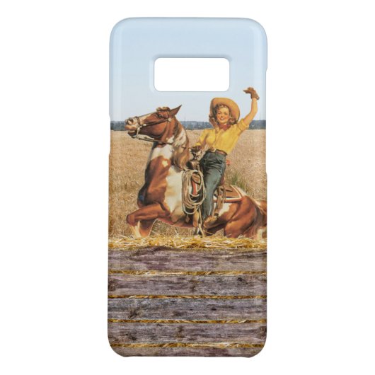  Western meisje op paarden Case-Mate Samsung Galaxy Hoesje (Achterkant)