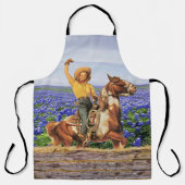  Western meisje op paardensport (L) Schort (Voorkant)