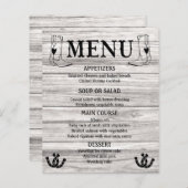 Western Menu Land Weddenschap Cowboy Boots Wood (Voorkant / Achterkant)