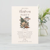 Western Merry Christmas Y’all Kaart (Staand voorkant)