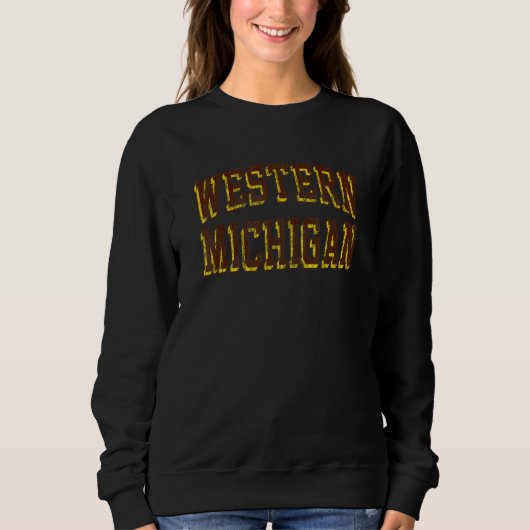 Western Michigan Broncos Retro Boog Trui (Voorkant)