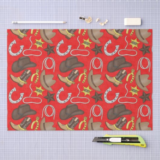 Western modelpapier voor het land tissuepapier (Craft)