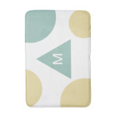 Western modern geometrisch pastelchic badmat (Voorkant Verticaal)