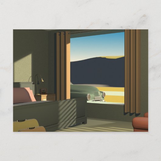 Western Motel Briefkaart (Voorkant)