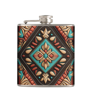 WESTERN MOTIEF Flask Heupfles