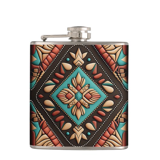 WESTERN MOTIEF Flask Heupfles (Voorkant)