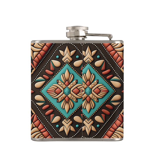 WESTERN MOTIEF Flask Heupfles (Achterkant)