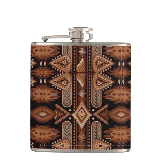 WESTERN MOTIEF Flask Heupfles (Voorkant)