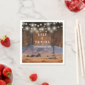 Western Mountain Ranch Barn Wood Wedding Servet (Insitu)