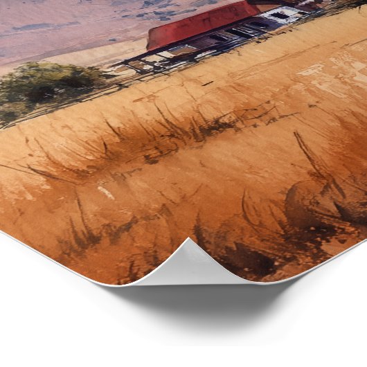 Western Mountain Wedding Welcome Sign Poster (Hoek)