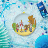 Western Mutton Bustin Cowboy Cowgirl Kinder Party Papieren Bordje (Feest)