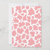 Western My First Rodeo Verjaardagsmeisje (Roze)  Kaart (Achterkant)