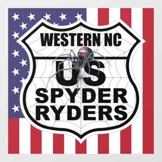 Western NC-hoofdstuk - Decal Vlag & Logo (Vel)