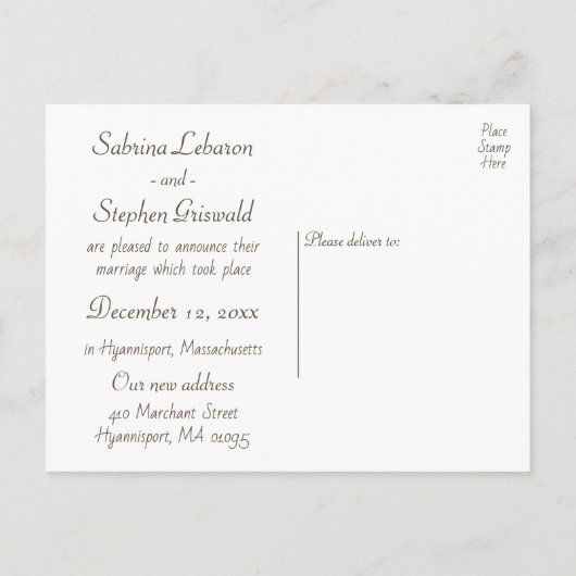 Western net getrouwd rustieke bruiloft paard land aankondigingskaart (Achterkant)