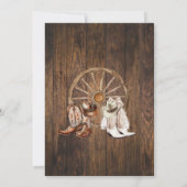 Western Niets Fancy Gewoon Liefde Casual Bruiloft Kaart (Achterkant)