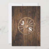 Western Niets Fancy Gewoon Liefde Elopement Bruilo Kaart (Achterkant)