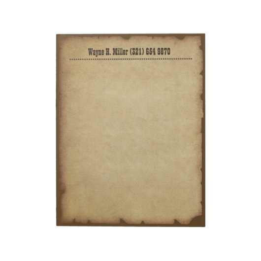  Western Notitieblok (Linkerzijde)