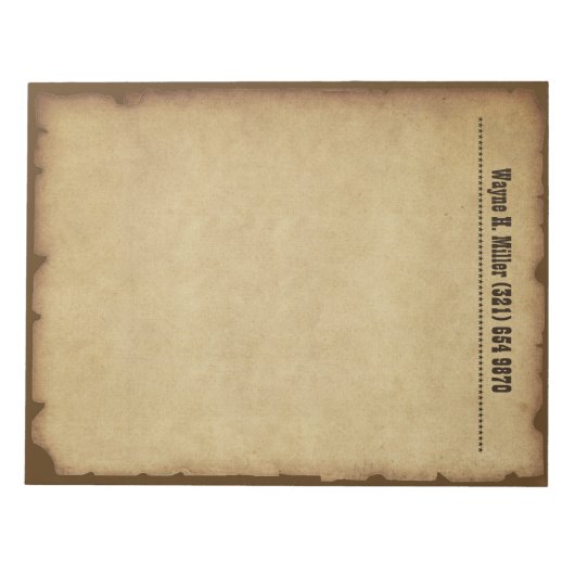  Western Notitieblok (Voorkant)