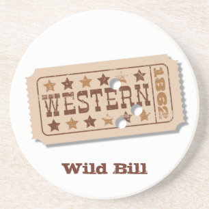 Western Onderzetter Movie Ticket