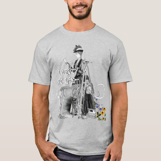 Western ONDERZOEK VAN VROUWENLAND VINTAGE T-shirt (Voorkant)