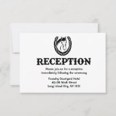 Western Ontvangpaard Land Weddenschap Zwart Kaart (Voorkant)